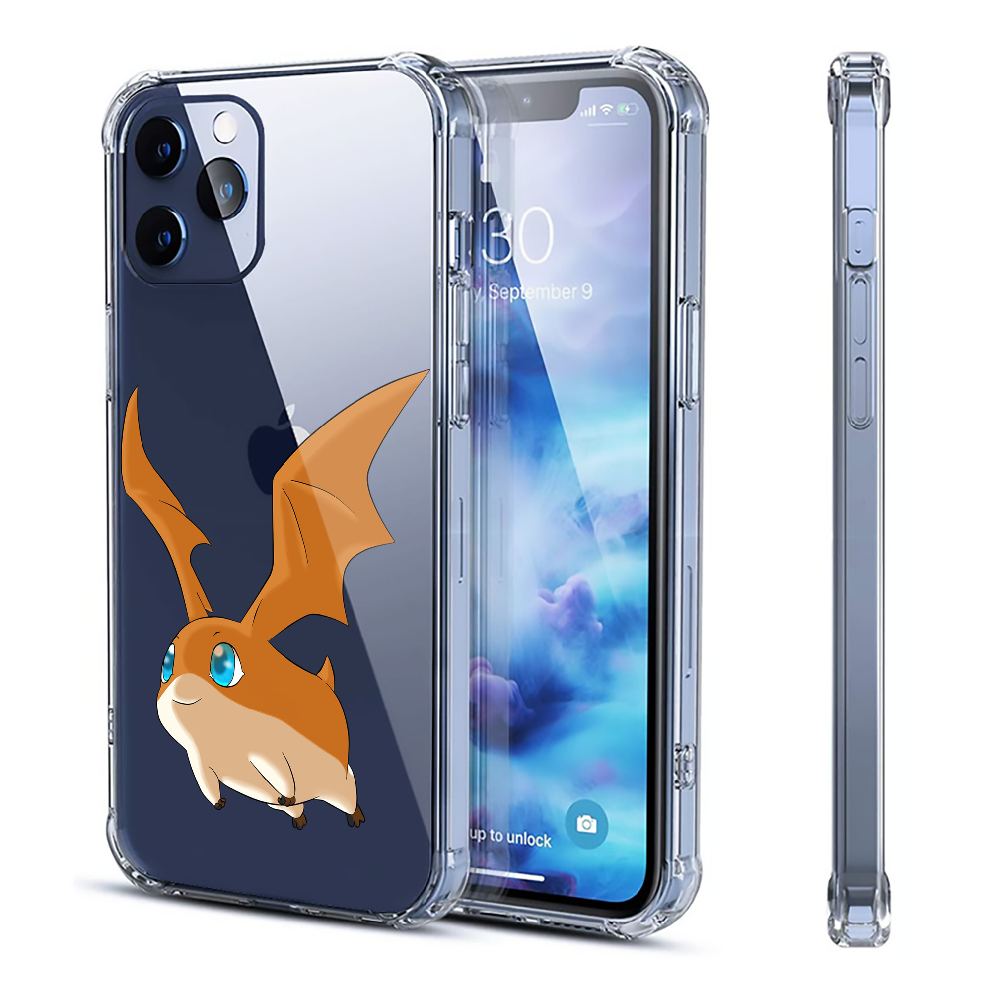 （画像用） Digimon デジタルモンスター/デジモン 【iPhone 12シリーズ対応】透明スマホケース（クリアソフトケース）